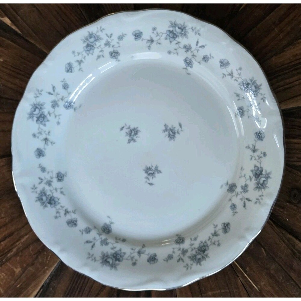 Johann Haviland Bavaria Floral Porcelain Dinner Plate, White/Blue, 10.25"